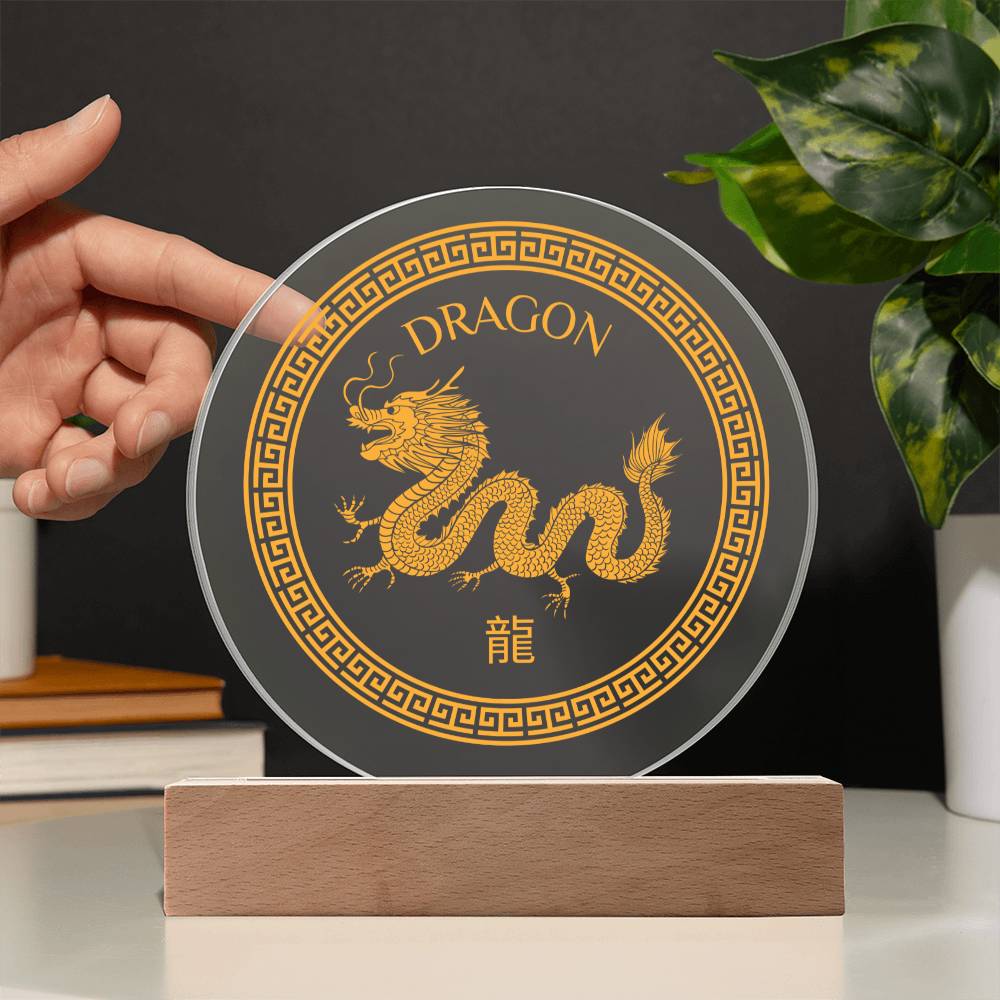 Dragon Acrylic LED Plaque