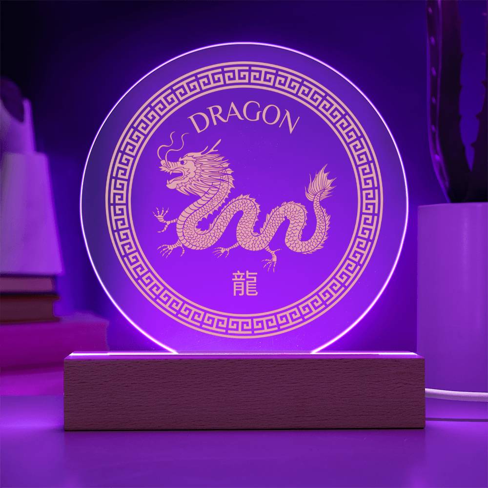 Dragon Acrylic LED Plaque