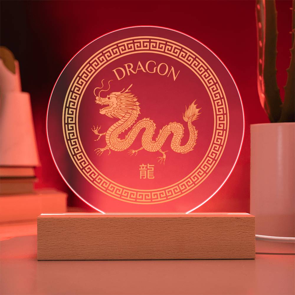 Dragon Acrylic LED Plaque