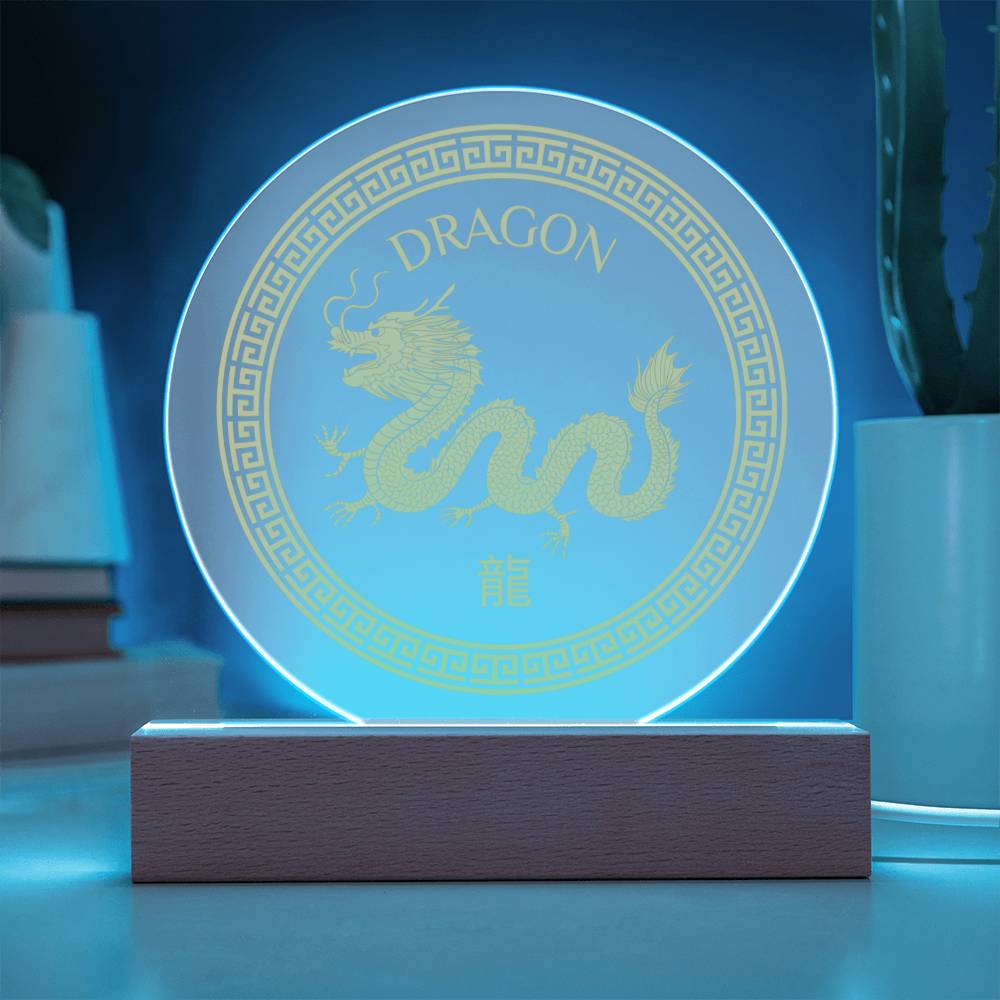 Dragon Acrylic LED Plaque