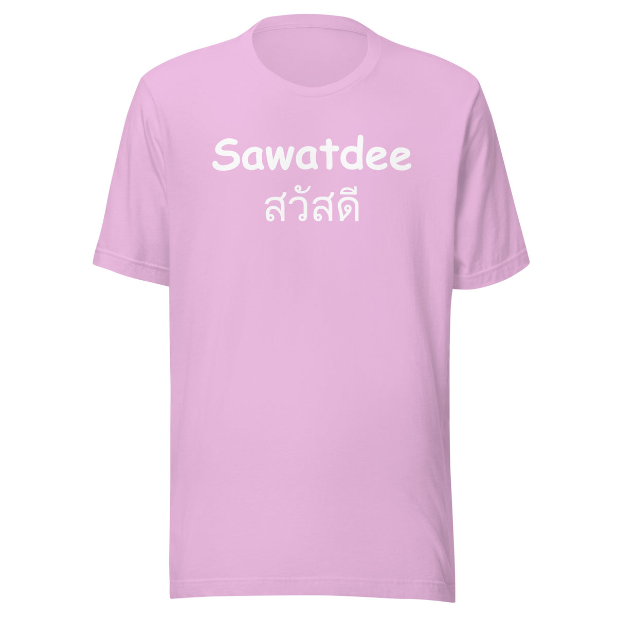 Sawatdee T-Shirt Sticky Rice Market Lilac Pink Front