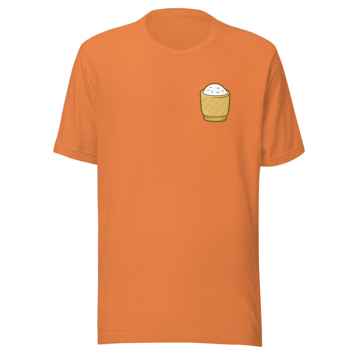 Sticky Rice T-Shirt Sticky Rice Market Burnt Orange Front