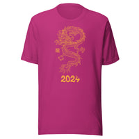 Year of the Dragon 2024 T-Shirt Berry Front