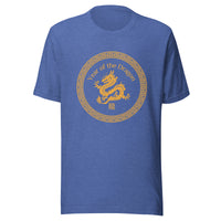 Year of the Dragon T-Shirt Heather True Royal Blue Front