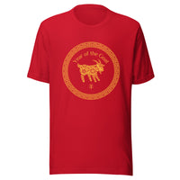 Year of the Goat T-Shirt Sticky Rice Market Red Front