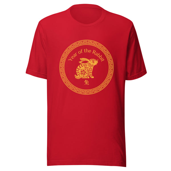 Year of the Rabbit T-Shirt Sticky Rice Market Red Front