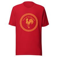 Year of the Rooster T-Shirt Sticky Rice Market Red Front