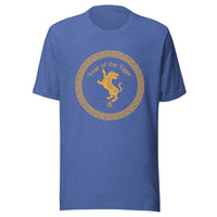 Year of the Tiger T-Shirt Sticky Rice Market Heather True Royal Blue Front